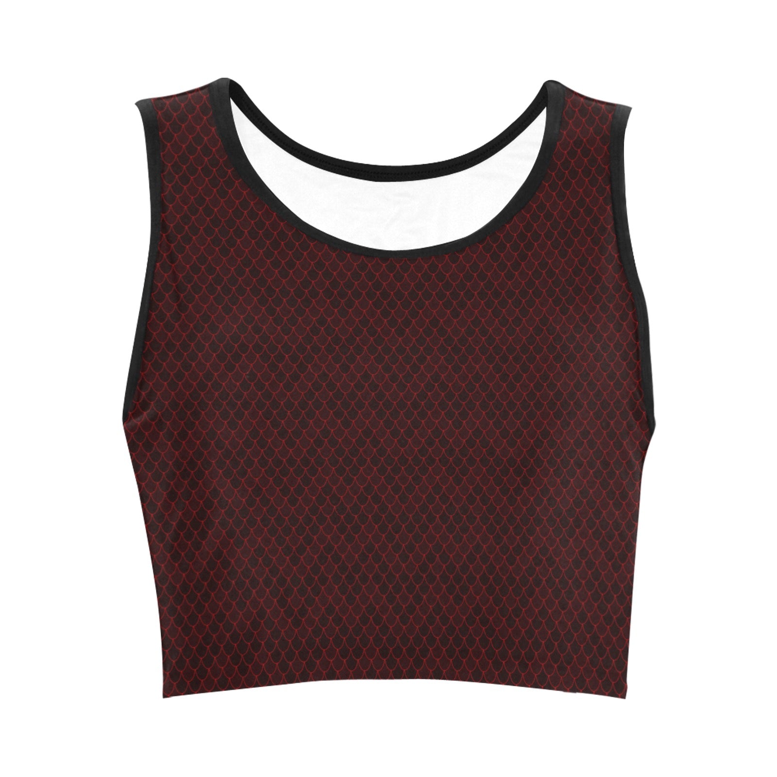 Spellcaster by Patty Negri Cropped Workout Tank - "Secret Spell Dragon"